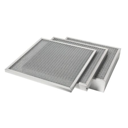 Metal Air Filters - 11-1/2″x15-5/8″x7/8″ Exact, with Pull Tab, Center, Short Side Industrial Grade 304 Stainless Steel Screen Air Filter - metal_air_filters_industrial_grade_stainless_steel_his_series_filter.jpg