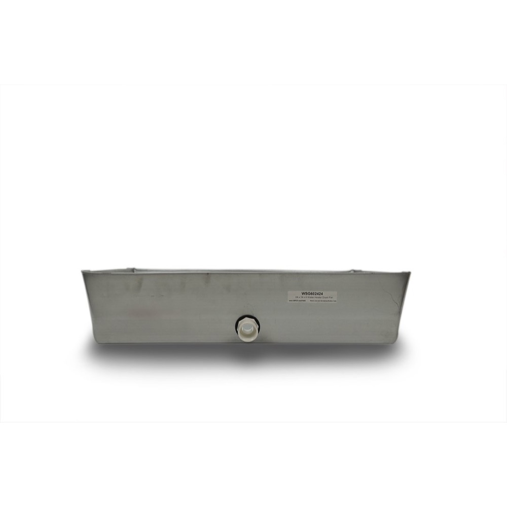 24" x 24" x 6” Square Water Heater Drain Pan with 1" Adapter